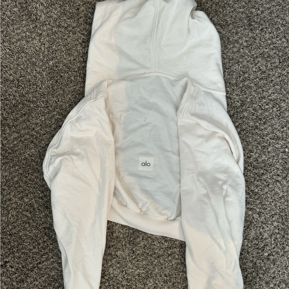 Alo Breakaway Hoodie in Ivory - Picture 2 of 4